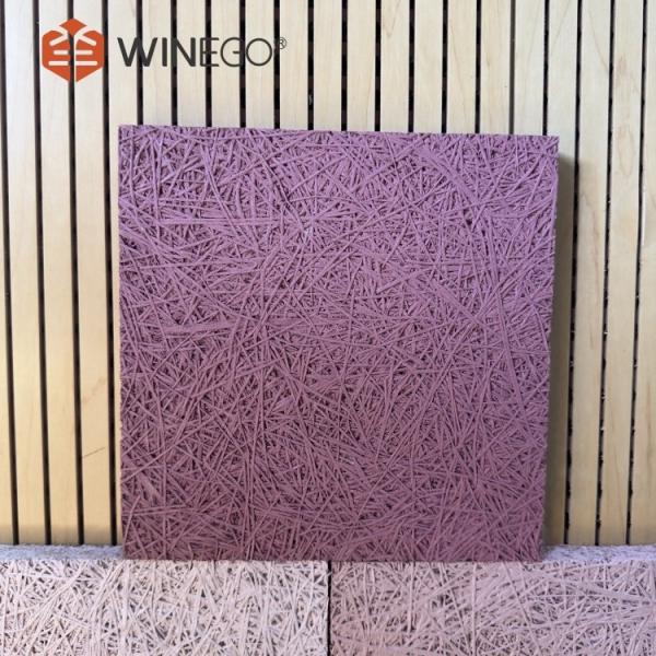 Quality Versatile Wood Wool Acoustic Panels for Noise Isolation and Creative Expression for sale