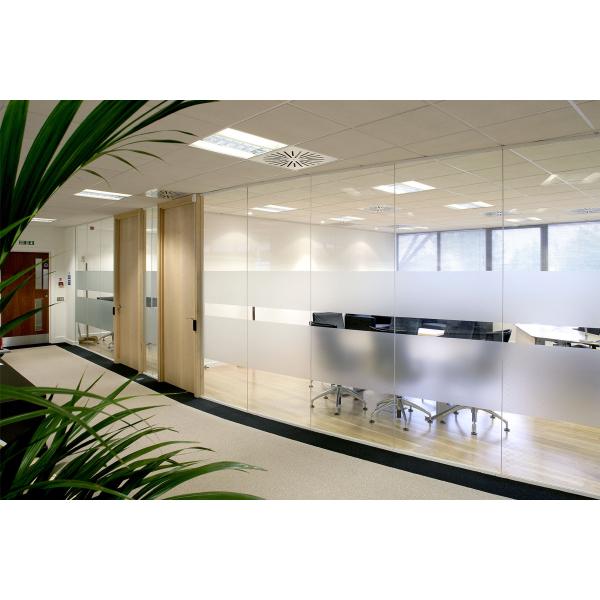 Modern Modular Soundproof Frameless clear Tempered Office Glass Partition Wall