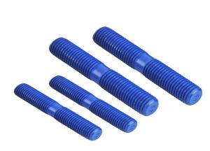 China High Temperature Resistant PTFE Coated Double Ended Bolts With Double Nuts Available in Various Material wholesale