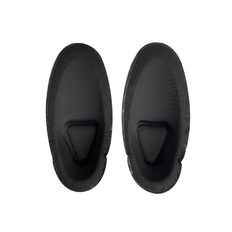 Applicable People Adult Black Flexible Frog Knee and Elbow Pads for Outdoor Training