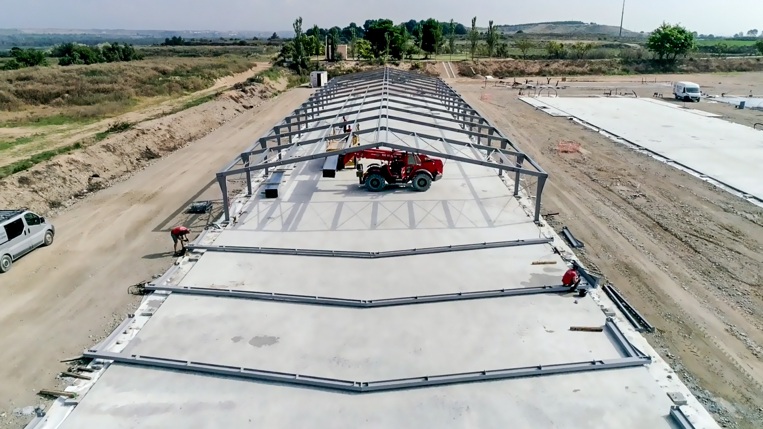 10000 Chickens Prefabricated Steel Tolerance ±1% for Chicken and Duck Farm Structures