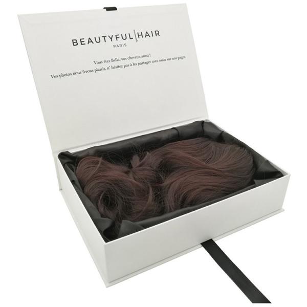 Quality Magnet Hair Bundles Wig Gift Storage Box CMYK Color Printing for sale