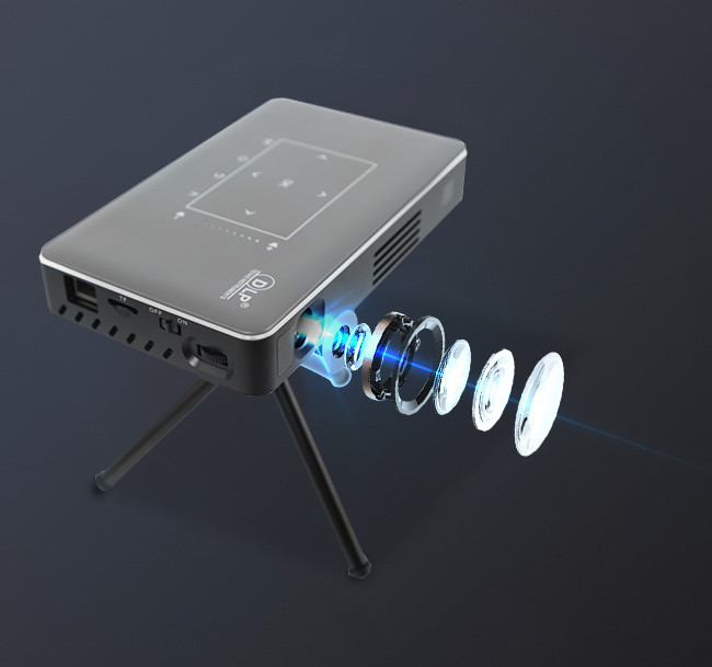 T972 Amlogic DLP Mini Projector 4k 5G WiFi Projector Android 9.0