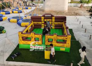China Party Carnival Rodeo Inflatable Mechanical Bull Ride With Control Panel for Kids N adults interactive fun wholesale