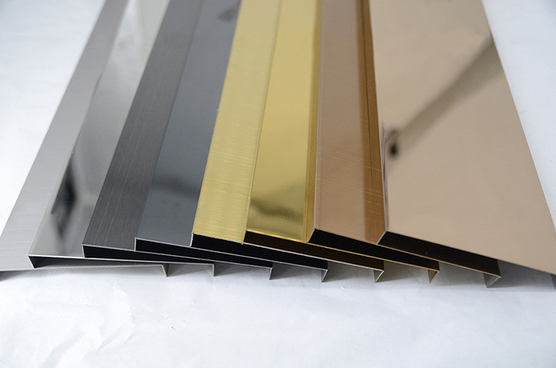 Mirror Finish Gold Stainless Steel Corner Guards 201 304 316 for wall door ceiling furniture decoration