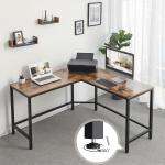 Corner Computer Desk for Sale, L-shaped Computer Desk, Rustic Computer Desk,