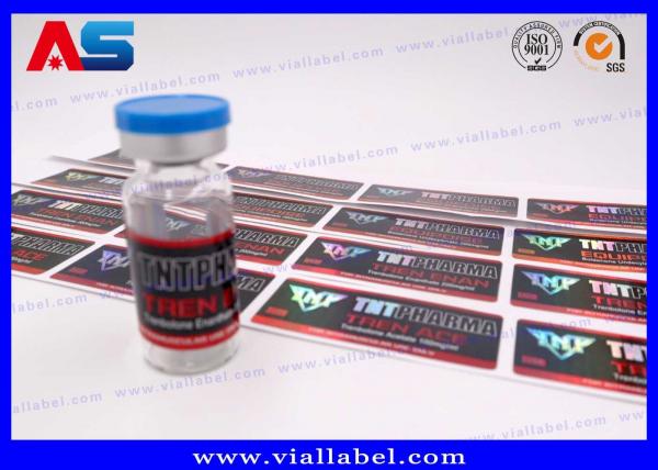 Holographic Peptide Bottle Labels 10ml Vial Label With Different Product Names And Colors
