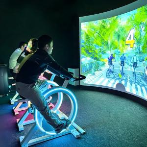 China Ar Dynamic Bicycle Projection AR Interactive Dynamic Bike Projection Digital Sports Intelligent Bicycle Interactive System wholesale