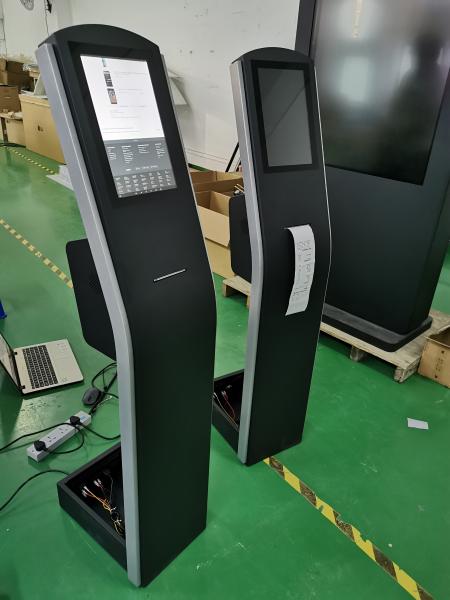 Quality Floor Standing Capacitive Touch Screen Kiosk 12.1'' THERMAL Printer For Order Payment for sale