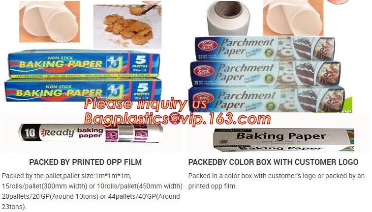 5M*37CM width non-stick silicone coated baking parchment paper,roasting paper for grill,line,cooking,BBQ bagplastics pac