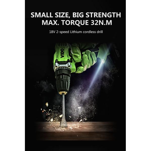 Gear Shifter 32N.m 18V Cordless Drill Power Tools