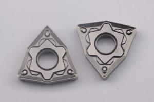 China Grey &amp; Gold Color ISO Turning Inserts CNC Lathe Cutting Tools 40HRC Hardness WNMG08 wholesale