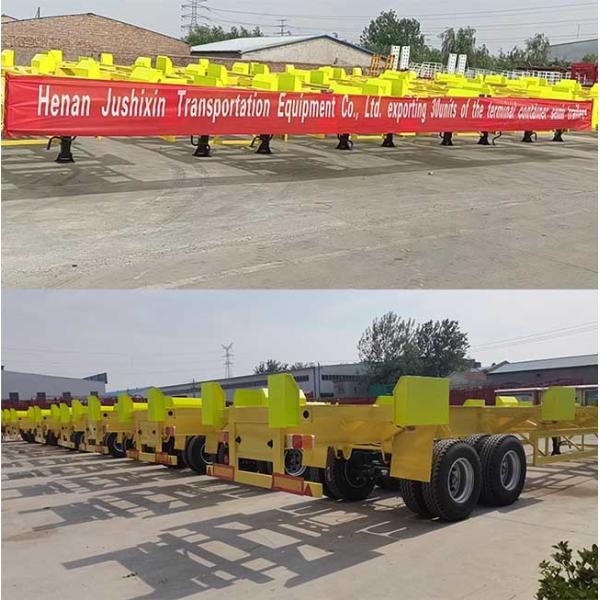 40FT Skeleton Container Semi Trailer 2 Axles 13t Fuwa Axle 20FT