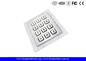 China Stainless Steel Industrial Numeric Keypad Vandal High Resistance For Access Control System wholesale
