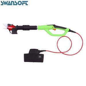 Swansoft telescopic garden pruner long extension handle electric pruning shear