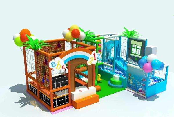 Quality small indoor home playground trampoline and slide indoor playground for 1 year old for sale