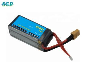 China 1500mah 14.8v 70c RC Car Battery Pack , RC Airplane Batteries 800 Cycle Life on sale