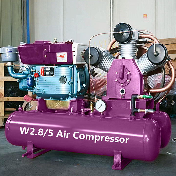 Piston Air Compressor Portable Air Compressor Machine Diesel Industrial Air Compressor