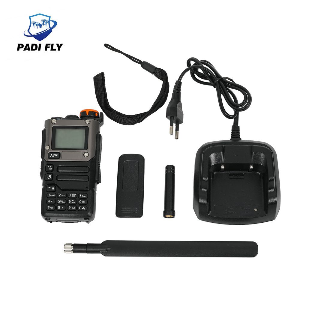 Hand-Held 2km Range Drone Signal Detector with 2.4G 5.2g 5.8g 60W Frequency Detection Alarm System