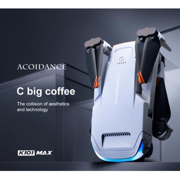 K101 Max Obstacle Avoidance Optical Flow Positioning 4k Hd Dual Foldable Quadcopter Toys Drones Vs E88 E58 Camera Mini Drone