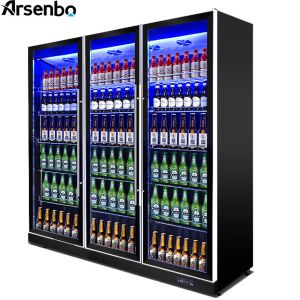 China 50Hz Glass Commercial Display Refrigerator Multipurpose 480W wholesale