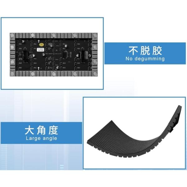 Indoor Curved Flexible LED Screen Display 240X120mm LED Soft Module 1