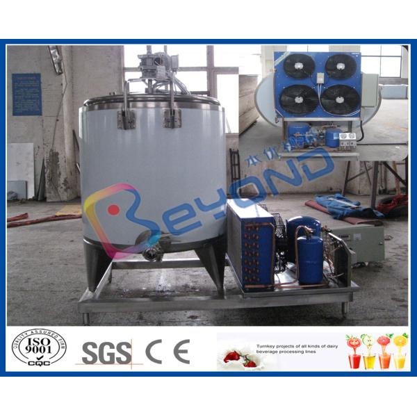 SUS304 SUS316 Self Cooling Stainless Steel Tanks For Fresh Milk Cooling