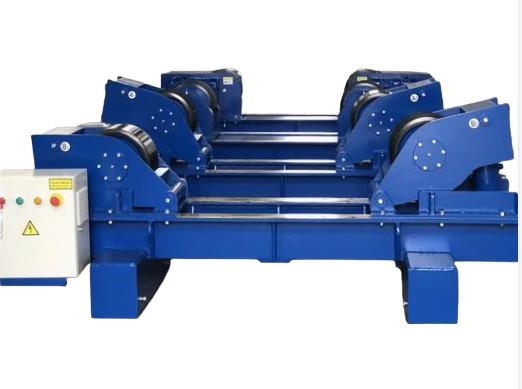 Quality 80 T Rotator With Polyurethane Wheels Motorized Mobile Rotating Rollers For Assisted Welding for sale