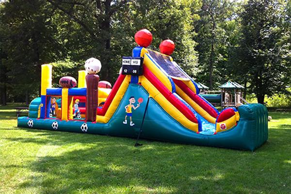 Quality Fun Obstacle Course Inflatable Rentals Inflatable Wipeout Course For Adults for sale