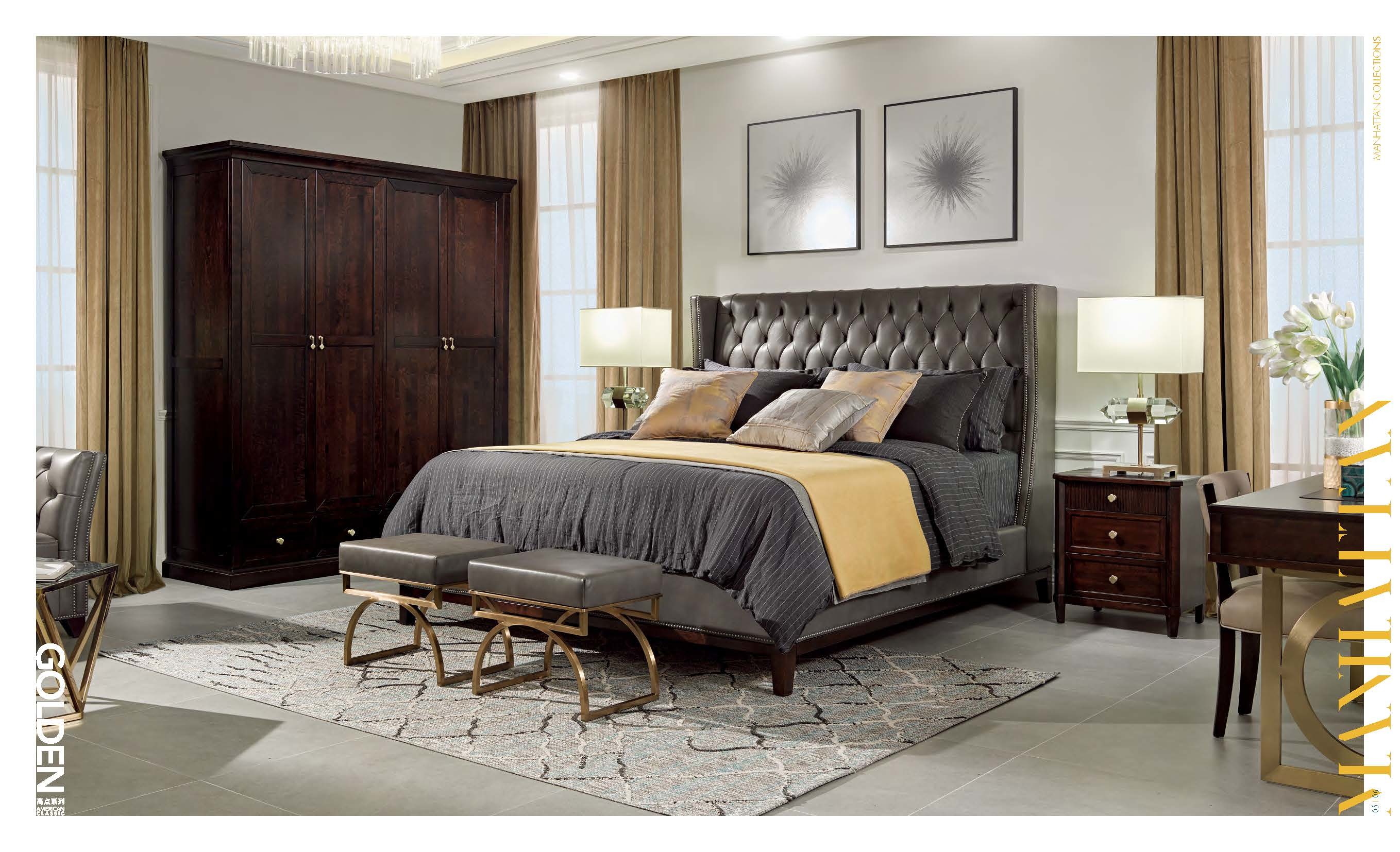 Luxury villa house furniture of Living room leather sofa set made by Maple wood structure with coffee table