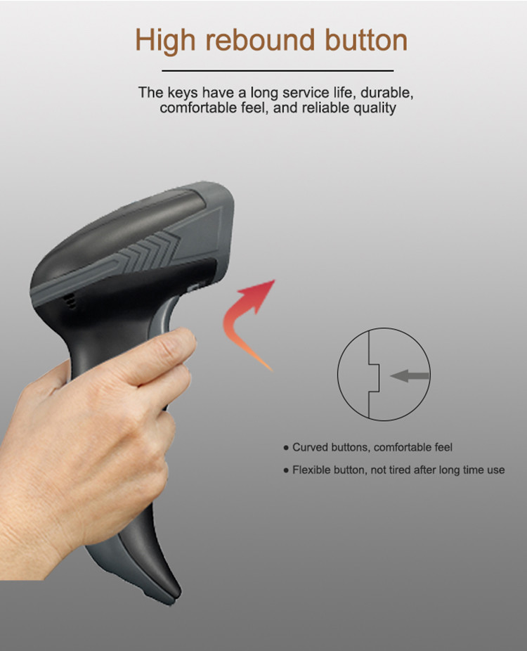 Handheld 1D 2D Barcode Scanner Wired Android Portable Bar QR Code Reader