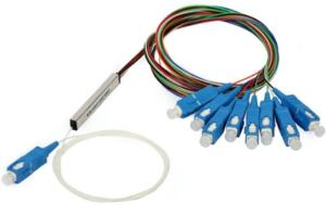 Mini Bare Fiber Optic Splitter , High Reliability Blockless Plc Splitter