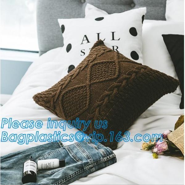 Latest design simple solid color pillow home decor cotton cushion cover,Cotton Embroidery Geometric Car Sofa Chair Bed T