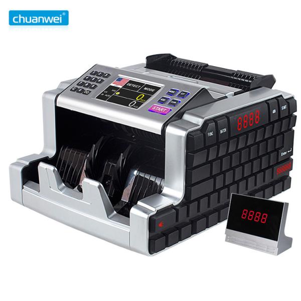 Quality Chuanwei Portable Counterfeit Detector Cash Counting Machine for sale