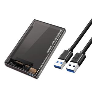 China USB3.0 Port Hard Drive Enclosure 2.5 inch HDD SSD Portable Case Transparent External Box wholesale