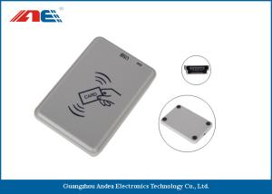 China Handy Compact Mifare RFID Reader , Smart Chip Card Reader Writer USB Support Power wholesale