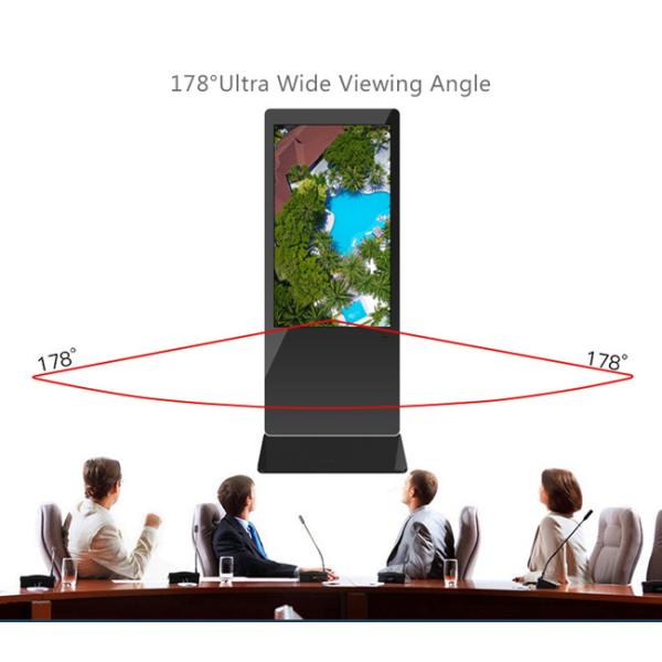 LCD 55 Inch Digital Signage Kiosk Android OS Freestanding Kiosk