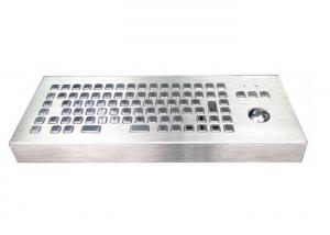 China Dust Proof Metal Industrial Computer Keyboard With Trackball 86 Keys wholesale