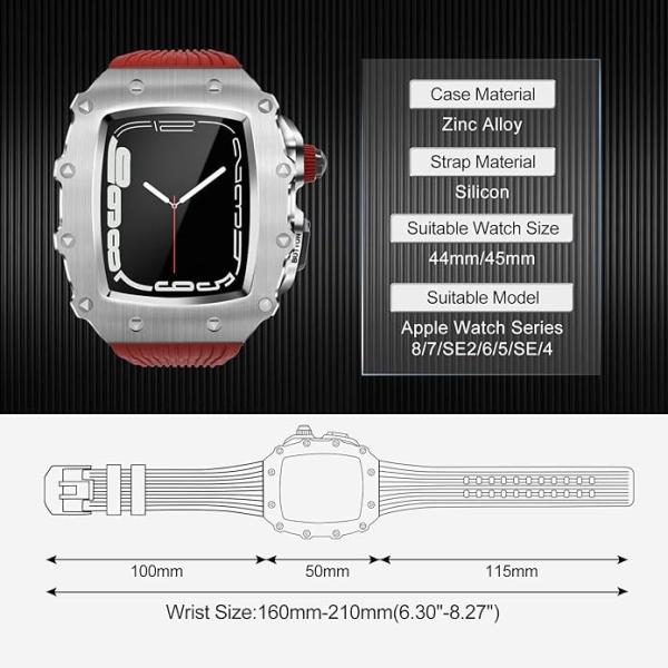Luxury Aluminum Apple Watch Case Apple Series 8 Watch Case 45mm