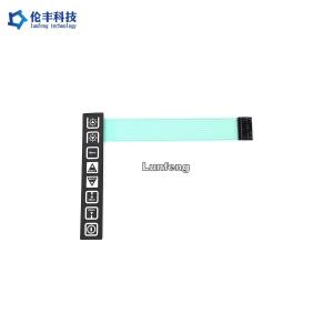 Dashboard Membrane Touch Control Panel Pantone With Flat Buttons