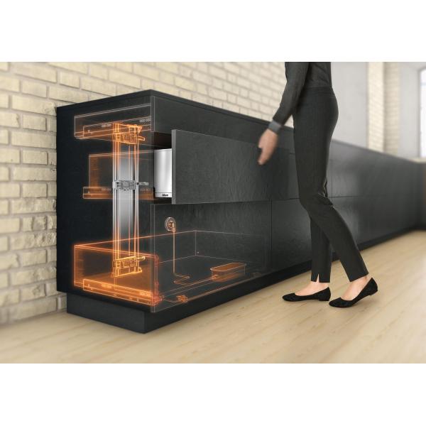 Villa/Apartment Kitchen Cabinet with Super Durable MR MDF Material and Matte Grey Finish