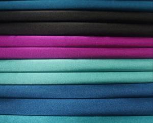 Stretch satin fabric, Polyester spandex stretch satin fabric