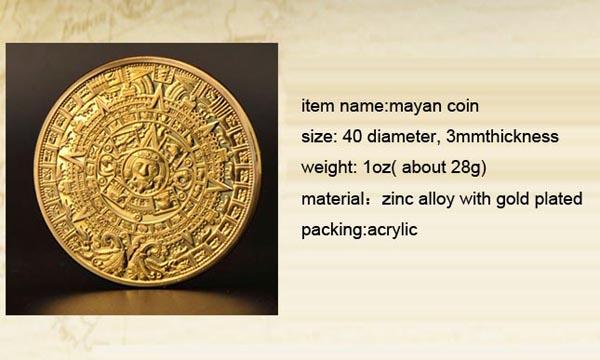 Quality Hot sale maya coin/maya silver coin/maya gold coin for sale