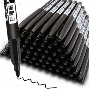 Paper Writing Medium Gel-Ink Permanent Marker Pen with Fast Drying Ink and Single Head Design