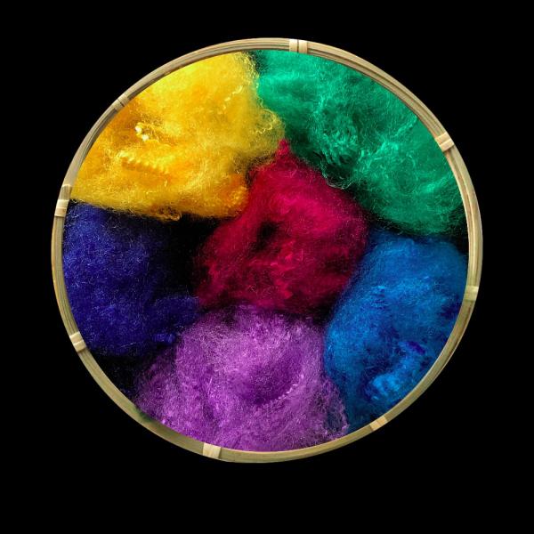 Semi Dull / Full Dull / Bright Triangle Dope Dyed PSF Polyester Staple Fiber