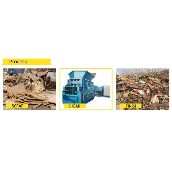 WS-500 Horizontal Scrap Metal Shear Machine with 5000kn Max Cutting Force and 1400/1600mm Blade Length