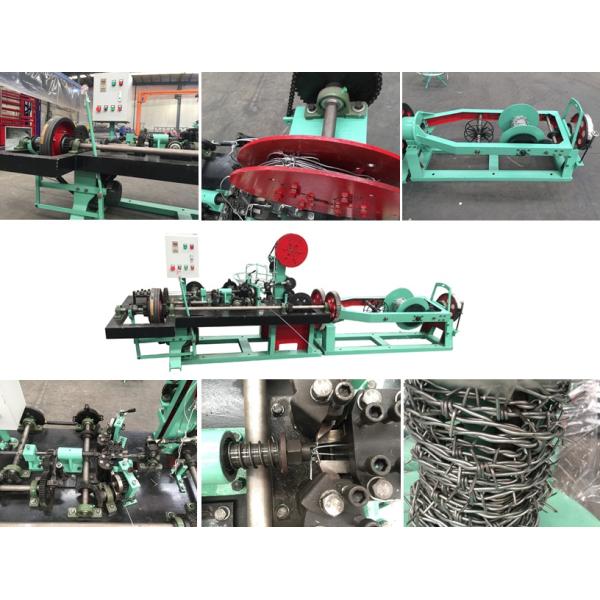 Two Wire Twist Barb Wire Chain Link Machine With Easy Operate And High Output