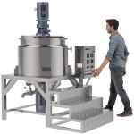 Temperature Controlled Vacuum Emulsifying Mixer Machine Customized