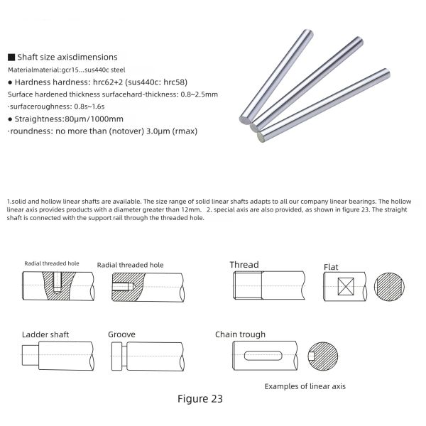 SFC10 Linear Shaft 10mm Tight-Tolerance Linear Motion Shafts