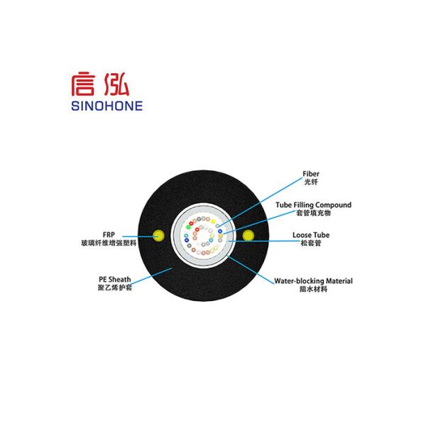 Customized Length Fiber Optic Ethernet Cable High Tensile Strength Friendly Installation